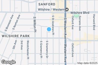 Map image of the property - 724 S Gramercy Dr