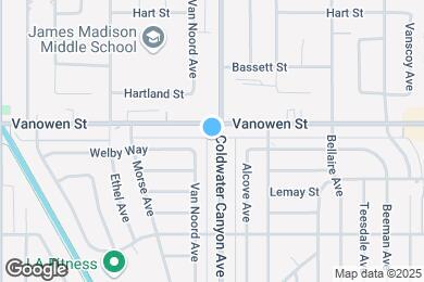 Map image of the property - 6745 Coldwater Canyon Ave