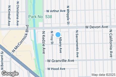Map image of the property - 6318 N Albany Ave