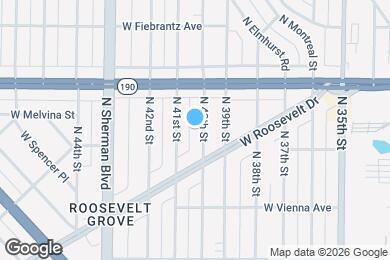 Map image of the property - 3915 N 40th St