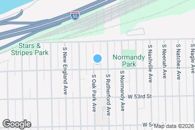 Map image of the property - 5153 S Oak Park Ave