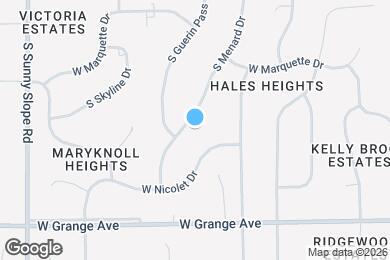Map image of the property - 5322 S Menard Dr