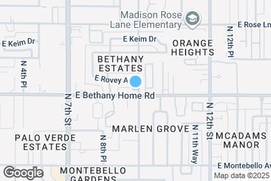 Map image of the property - 940 E Bethany Home Rd