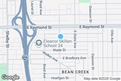 Map image of the property - 1604 E Kelly St