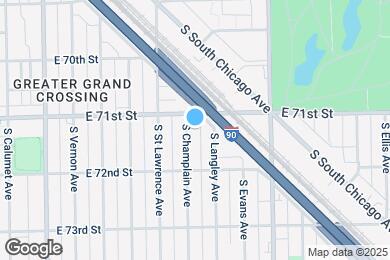 Map image of the property - 7115 S Champlain Ave