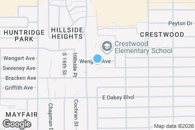 Map image of the property - 1701 Sweeney Ave