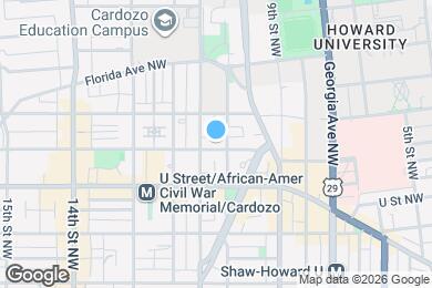 Map image of the property - 1013 V St NW