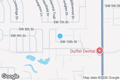 Map image of the property - 11637 SW 10th St