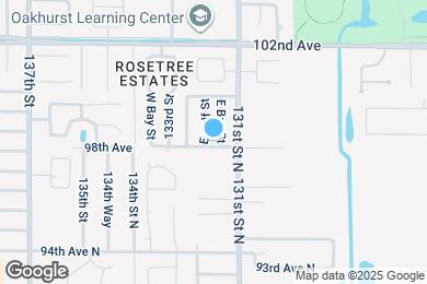 Map image of the property - 9800 E Bay St