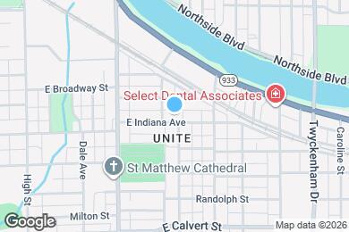 Map image of the property - 1165 E Indiana Ave