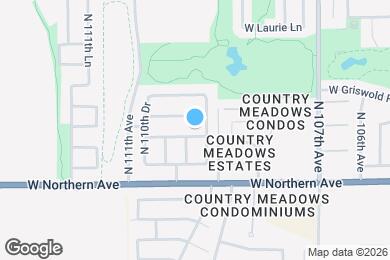 Map image of the property - 10950 W Manzanita Dr