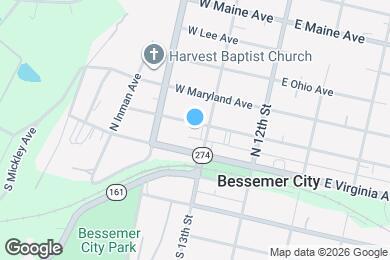 Map image of the property - 203 W Washington Ave