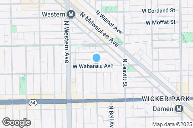 Map image of the property - 2300 W Wabansia Ave