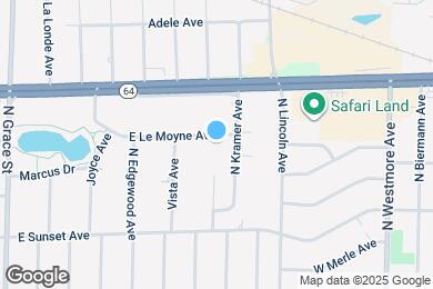Map image of the property - 715 E Le Moyne Ave