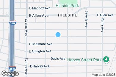 Map image of the property - 1040 E Richmond Ave