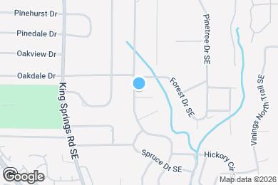 Map image of the property - 1345 Twin Oaks Cir SE