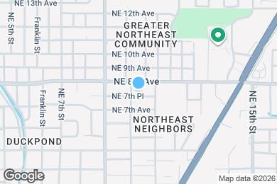 Map image of the property - 1010 NE 7th Pl