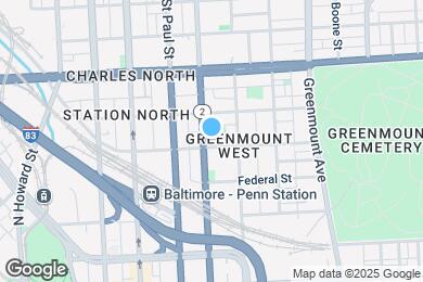 Map image of the property - 1705 N Calvert St