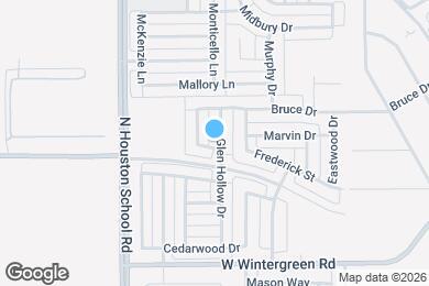 Map image of the property - 2511 Glen Hollow Dr