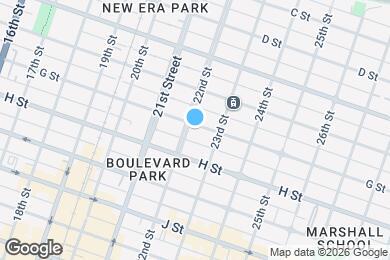 Map image of the property - 2208 G St