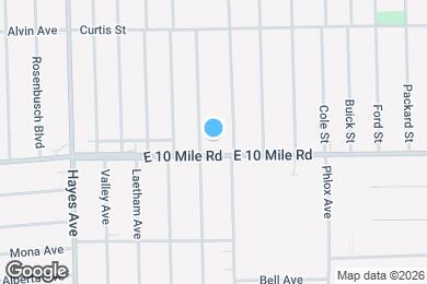 Map image of the property - 15515 E 10 Mile Rd