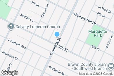 Map image of the property - 1222 S Oneida St