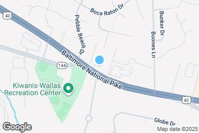 Map image of the property - 10402 Baltimore National Pike