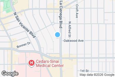 Map image of the property - 375 N La Cienega Blvd
