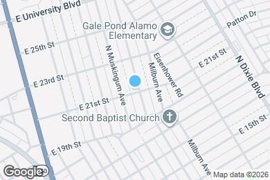 Map image of the property - 2101 Adams Ave