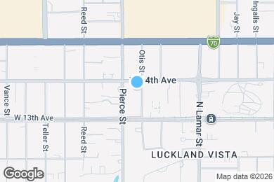 Map image of the property - 1385 Otis St