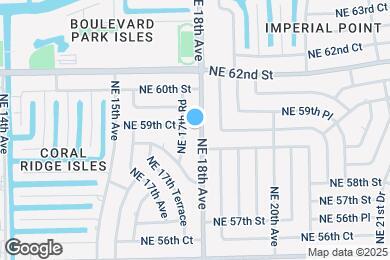 Map image of the property - 5881 NE 18th Ave