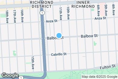 Map image of the property - 1025 Balboa St