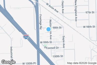 Map image of the property - 9822 Nottingham Ave Ave