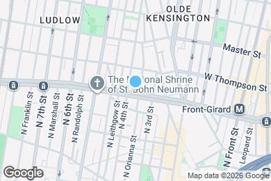 Map image of the property - 329 W Girard Ave
