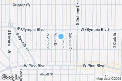 Map image of the property - 439 S Palm Dr