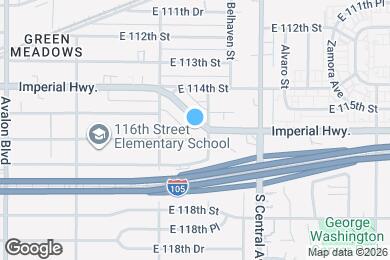 Map image of the property - 956 E Imperial Hwy