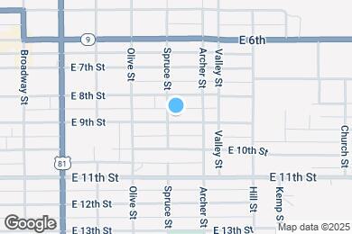 Map image of the property - 505 E 9th St