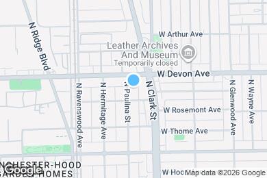 Map image of the property - 6361 N Paulina St