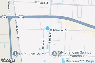 Map image of the property - Haden Holly Station - Duplexes & Townhomes in Siloam Springs, AR