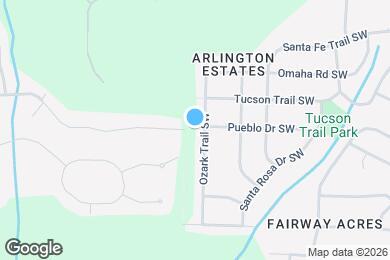 Map image of the property - 2423 Ozark Trail SW