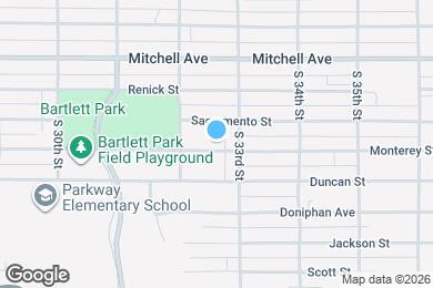 Map image of the property - 3223 Monterey St