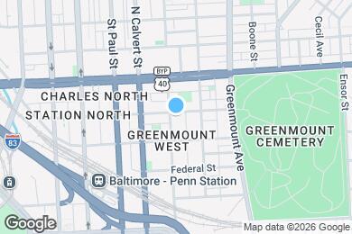 Map image of the property - 1733 Guilford Ave