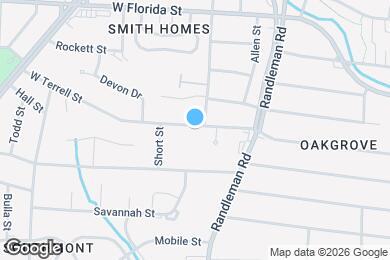 Map image of the property - 527 W Terrell St