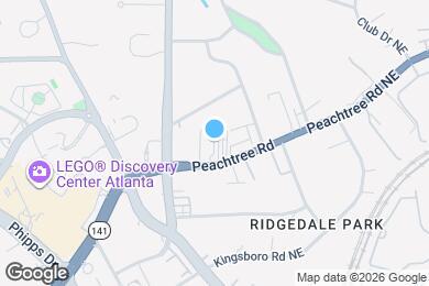 Map image of the property - 3660 Peachtree Rd NE