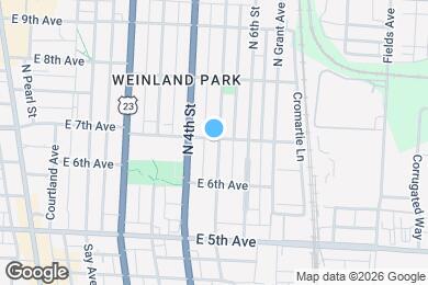 Map image of the property - 1297 N 5th St