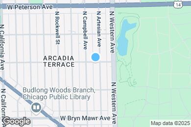 Map image of the property - 2449 W Ardmore Ave