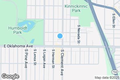 Map image of the property - 3033 S Clement Ave