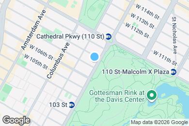 Map image of the property - Central Park West