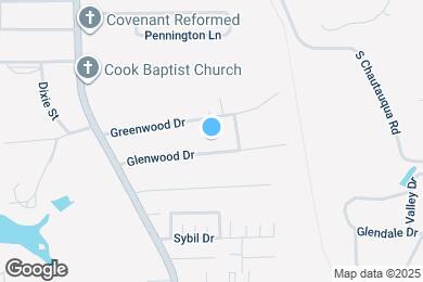 Map image of the property - 1100 Glenwood Dr