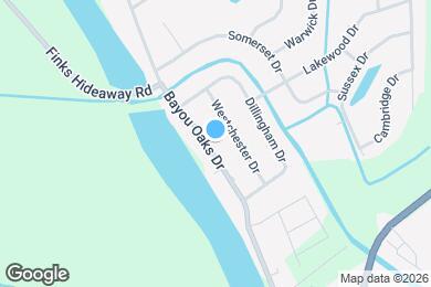 Map image of the property - 416 Bayou Oaks Dr